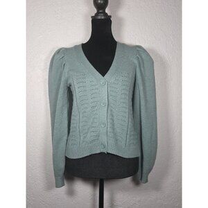 Philosophy Button Down V Neck Pleated Long Sleeve Soft Size Small